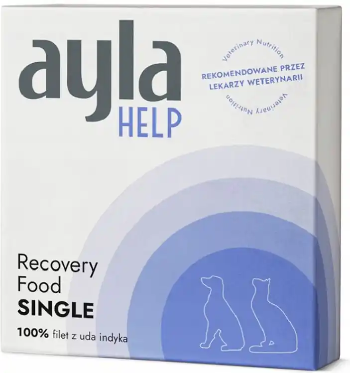 Ayla Help Recovery Food Single Filet z uda indyka dla psa lub kota 38g Sprawdź teraz