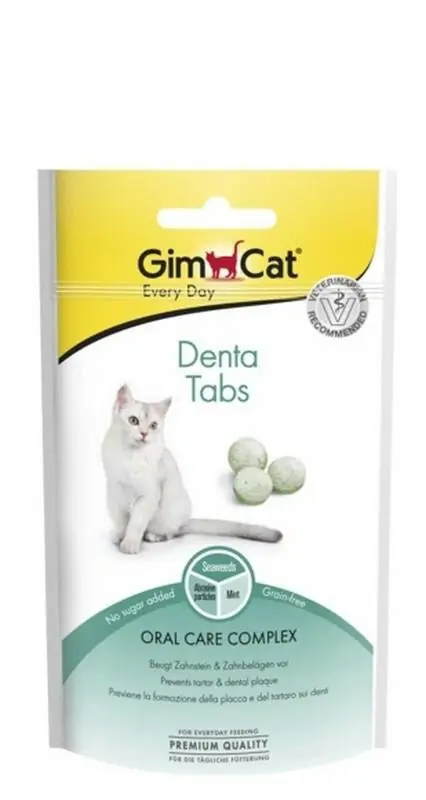Ekspresowa dostawa GimCat Denta Tab przysmak na zęby dla kota 40g