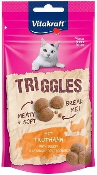 Ekspresowa dostawa Vitakraft Triggles przysmaki dla kota z indykiem 40g