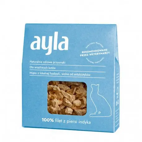 Oferta czasowa Ayla Filet z Piersi Indyka liofizowany przysmak dla kota 28g