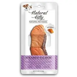 Darmowy zwrot Natural Kitty Naturalny przysmak fileta z łososia na sierść i skórę dla psa lub kota 25g