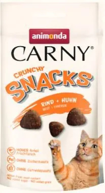 Bestseller Carny Crunchy Snacks Wołowina z kurczakiem przysmak dla kota 50g