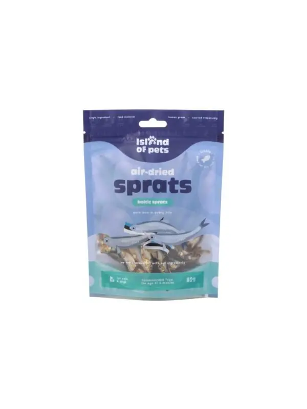 Island Of Pets szprotki suszone naturalny przysmak dla psa lub kota Niska cena
