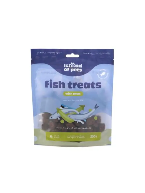Island Of Pets Dental Fish Treats rybne przysmaki z groszkiem dla psa lub kota Kup online