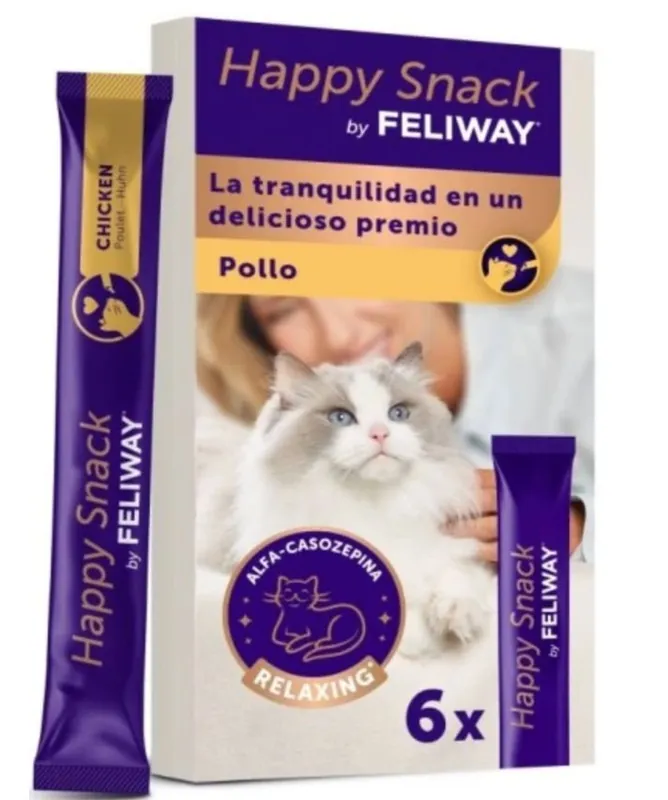 Feliway Happy Snack przysmaki relaksujące z alfa-kazozepiną 6 saszetek Ekspresowa dostawa