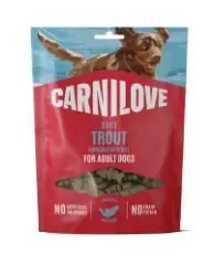 Zamów teraz Carnilove Soft Snack Trout Miękka przekąska dla psa z pstragiem i koperkiem 200g