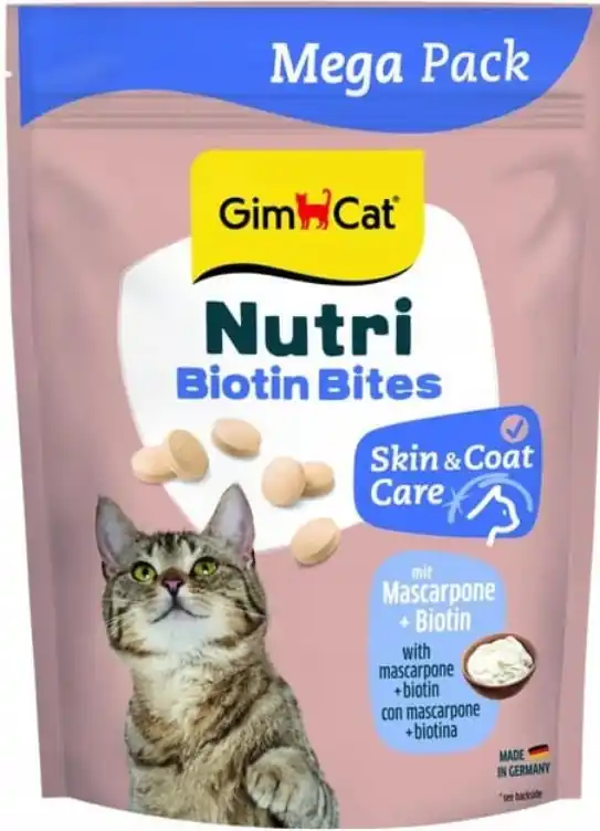 GimCat Nutri Biotin Bites z mascarpone 425g przekąska zachęcająca do zabawy Oferta