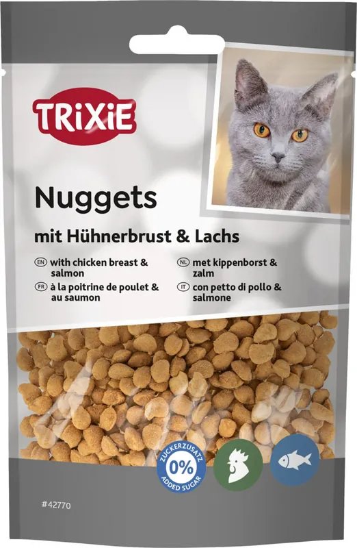 Trixie Nuggets pierś z kurczaka i łososiem przysmak dla kota 50g Tylko dziś