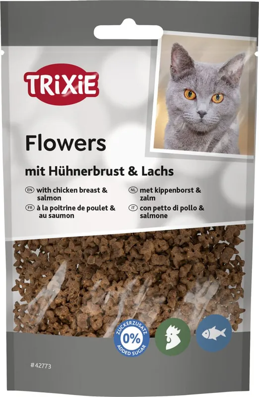 Okazja Trixie Flowers pierś z kurczakiem i łososiem przysmak dla kota 50g