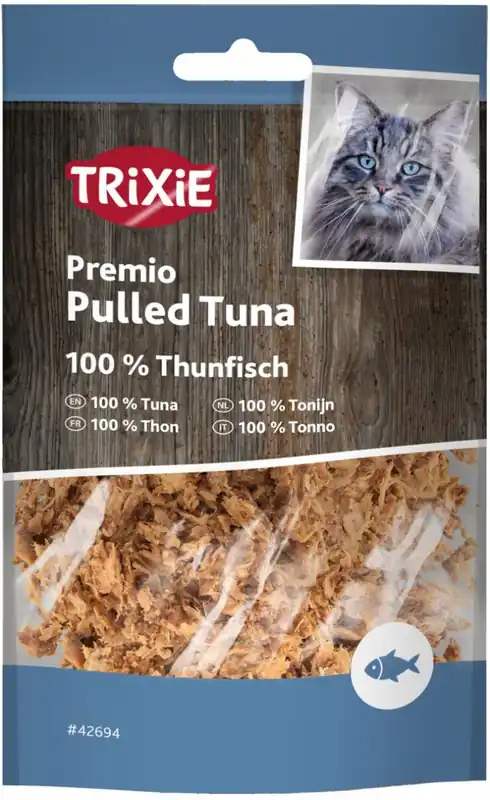Ostatnia szansa Trixie Premio Pulled Tuna przysmak dla kota 100% tuńczyk 30g