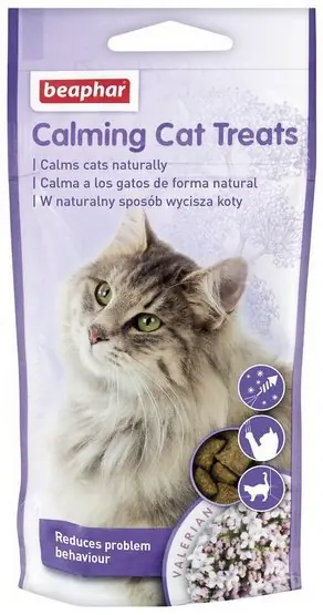 Beaphar Calming Cat Treats przysmaki uspokajające dla kotów 35g Popularny