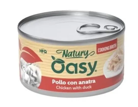 Oasy Cooking Broth kurczak z kaczką w bulionie puszka dla dorosłego kota 85g Kup online