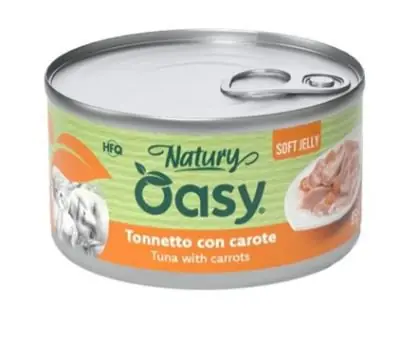 Oasy Natury Cat Adult Tuńczyk z marchewką 50% naturalnego mięsa w galaretce 85g Bezpieczna płatność