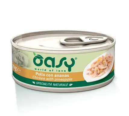 Nowy Oasy Natury Cat Adult Kurczak z ananasem 50% naturalnego mięsa w galaretce 150g