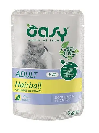 Popularny Oasy Lifestage Hairball saszetka 85g