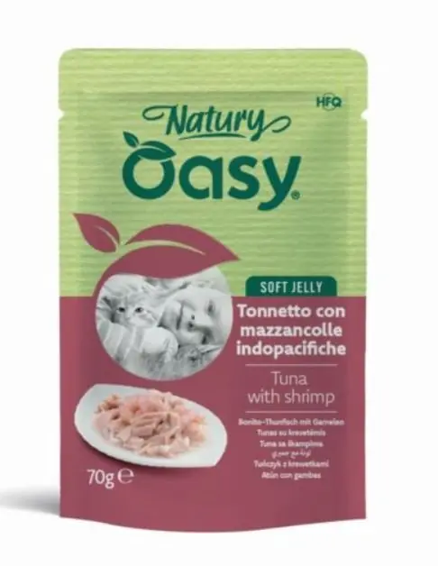 Oasy Natury Cat Adult Tuńczyk z krewetkami 50% mięsa karma w delikatnej galaretce 85g Taniej