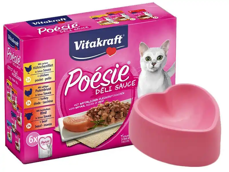 Vitakraft Poesie Deli Multipack dla kota różne smaki 6x85g Premium