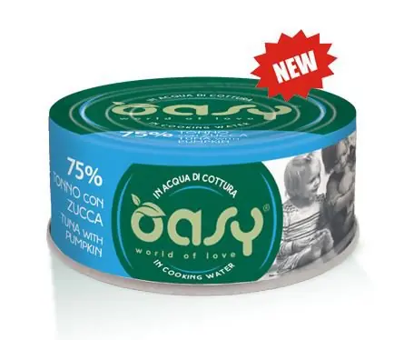 Kup online Oasy More Love 70% kurczak Tuńczyk z dynią puszka w bulionie 70g
