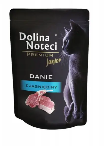 Oferta Dolina Noteci Premium Kot Junior Danie z jagnięciny bez zbóż saszetka w sosie 85g