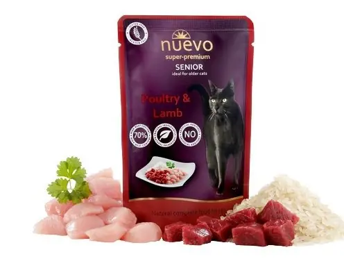 Hit sprzedaży Nuevo Senior z jagnięciną saszetka dla kotów bez dodatku zbóż i glutenu 85g