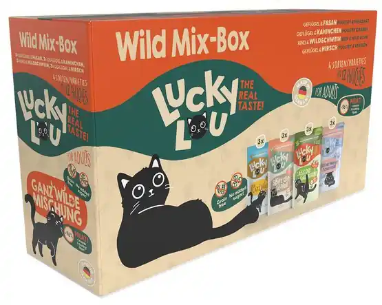 Bestseller Lucky Lou Lifestage Adult Wild Mix-Box saszetki 12x125g