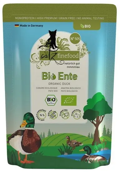 Catz Finefood Bio N.505 Kaczka saszetka 85g Wysoka jakość