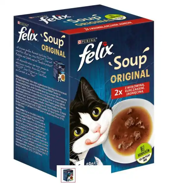 Felix Soup Original Wiejskie smaki z wołowiną, kurczakiem, jagnięciną 6x48g Okazja