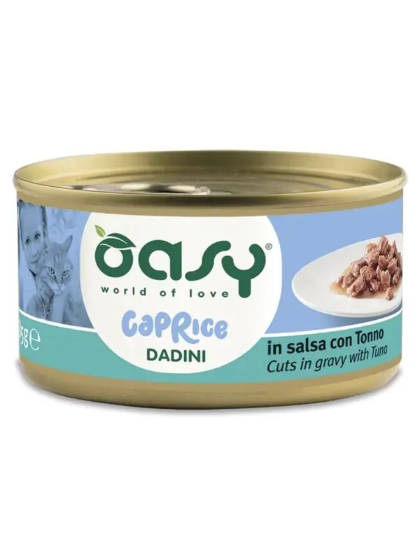 Oasy Caprice Cuts puszka dla dorosłych kotów kawałki w sosie 85g Szybka wysyłka