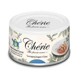 Dostępne od ręki Cherie Hairball Control Karma dla kotów przeciw zakłaczaniu tuńczyk z leszczem w sosie 80g