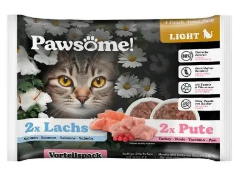 Pawsome Adult Light kawałki miesa w pysznym sosie saszetka 85g Szybka dostawa