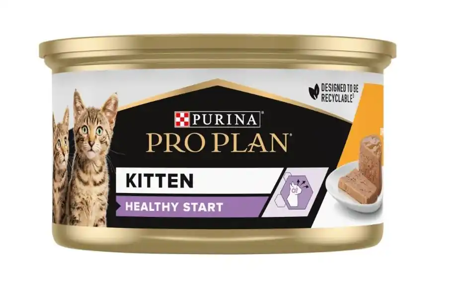 Do wyczerpania zapasów Purina Pro Plan Healthly Start Kitten mokra karma dla kociąt mus z kurczakiem puszka 85g