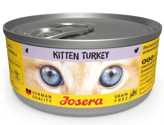 Bestseller Josera Kitten Turkey puszka z indykiem dla kociąt 85g