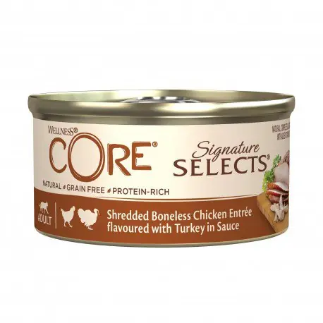 Wyjątkowa oferta Core Signature Selects Signature Selects Shredded karma mokra dla dorosłych kotów w sosie 79g
