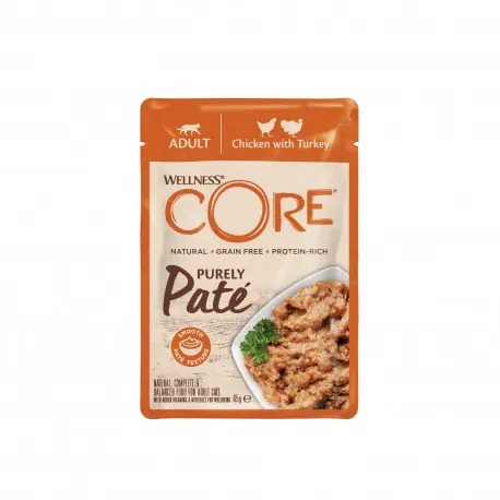 Core Purely Pate karma mokra dla dorosłych kotów w pasztecie 8x85g Szybka wysyłka