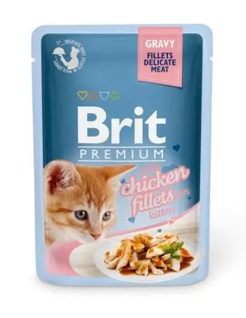 Do wyczerpania zapasów Brit Premium by Nature Kitten Chicken Fillets karma dla kociąt z kurczakiem 85g