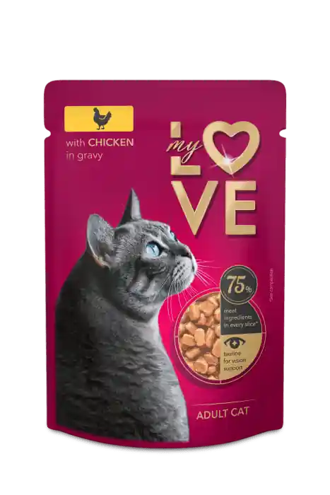 Wyjątkowa oferta My Love Adult saszetka dla dorosłych kotów w sosie 85g