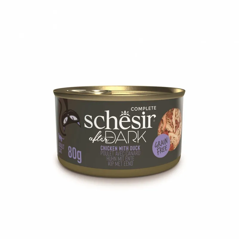 Schesir After Dark karma mokra dla kota o smaku kurczaka w bulionie z kaczki 80g Rabat