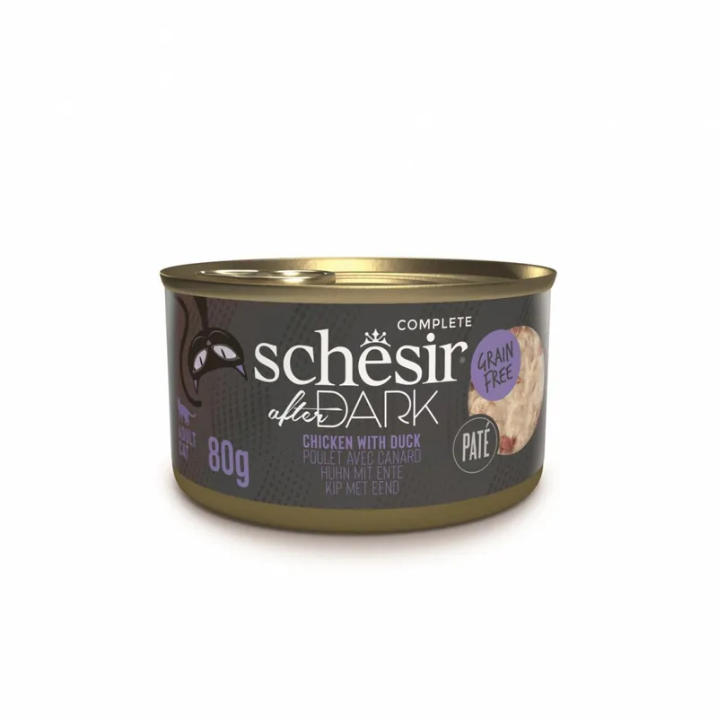 Schesir After Dark karma mokra dla kota pasztet z kurczaka z kaczką 80g Rabat