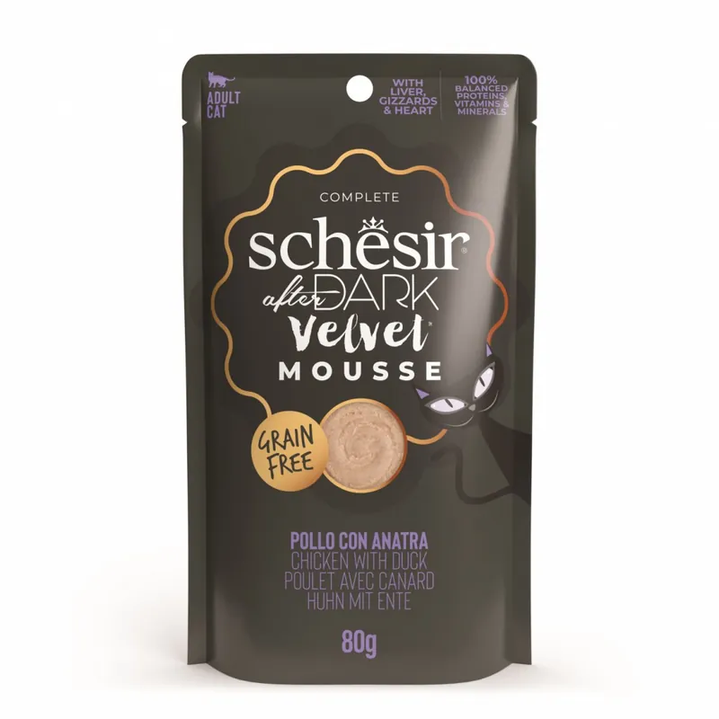 Schesir After Dark Velvet Mousse karma mokra dla kota kurczak z kaczką 80g Zamów teraz