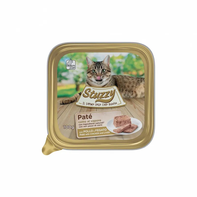 Schesir Pate karma mokra dla kota pasztet kurczak z wątróbką 100g Tani