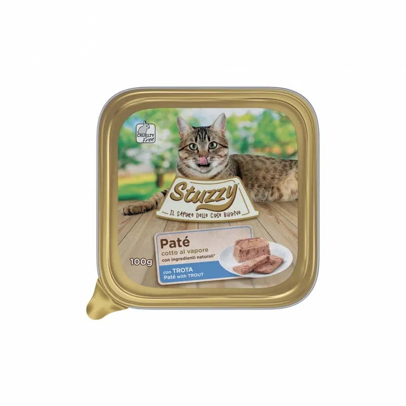 Schesir Pate karma mokra dla kota pasztet z pstrąga 100g Bezpieczna płatność