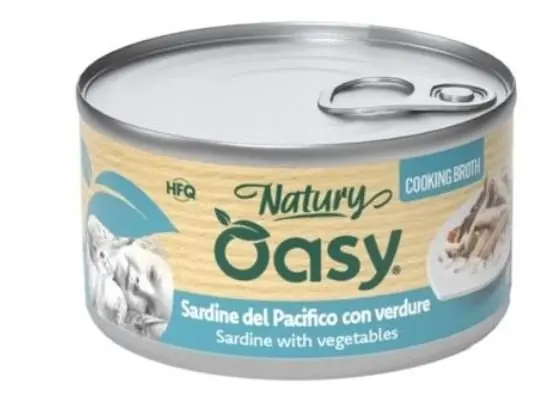 Szybka dostawa Oasy Cooking Broth sardynki z warzywami w bulionie puszka dla kota 85g