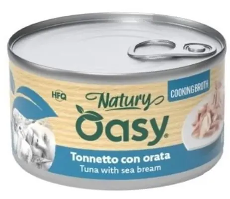 Dostępne od ręki Oasy Cooking Broth tuńczyk z doradą w bulionie puszka dla kota 85g