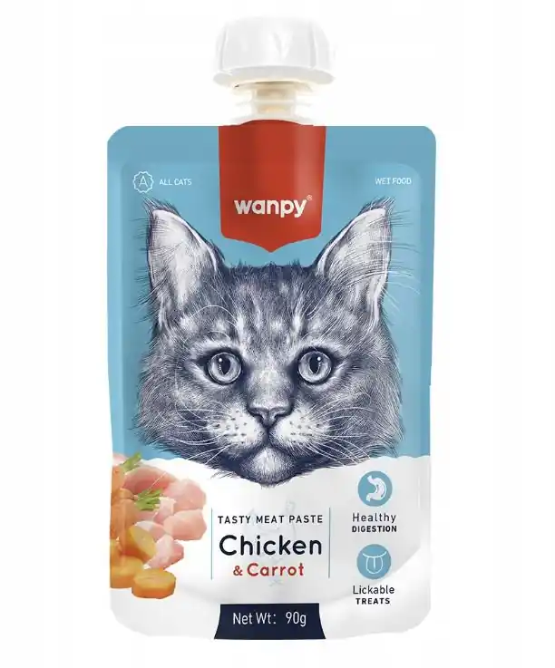 Niska cena Wanpy Paste Chicken & Carrot kremowy pasztecik kurczak z marchewką 90g