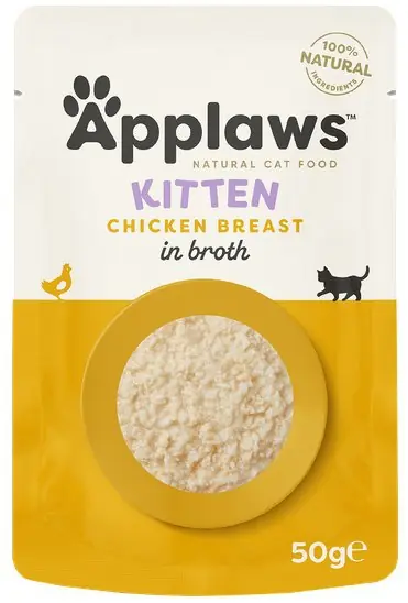 Wybór klientów Applaws saszetka dla kota Kitten Kurczak w rosole 50g