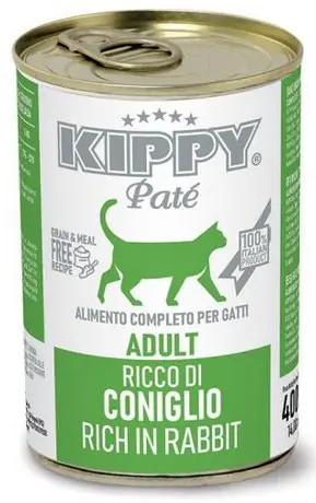 Kippy Pate Rabbit - królik bez barwników, konserwantów puszka 400g Rabat