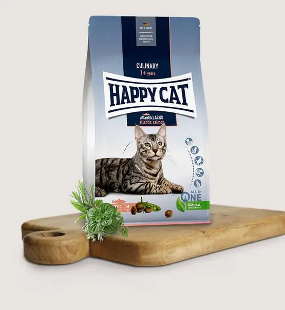 Dostępne od ręki Happy Cat Culinary Atlantic Salmon karma dla kota z łososiem atlantyckim