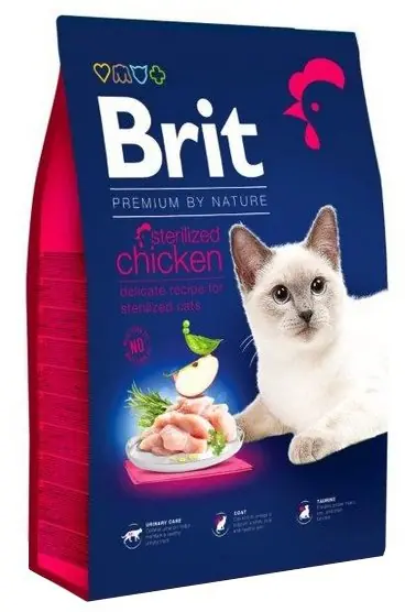 Dodaj do koszyka Brit Premium By Nature Cat Sterilized Chicken sucha karma dla sterylizowanych kotów z kurczakiem
