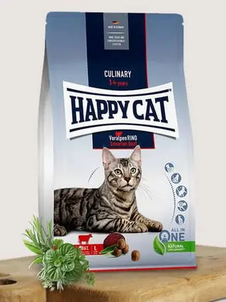 Happy Cat Culinary z wołowiną dla dorosłych kotów Tani