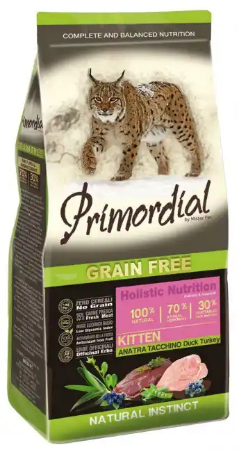 Okazja Primordial Cat Grain Free Kitten Duck & Turkey karma bez zbóż dla kociąt